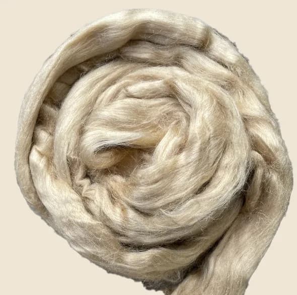 Raw Muga silk fibre